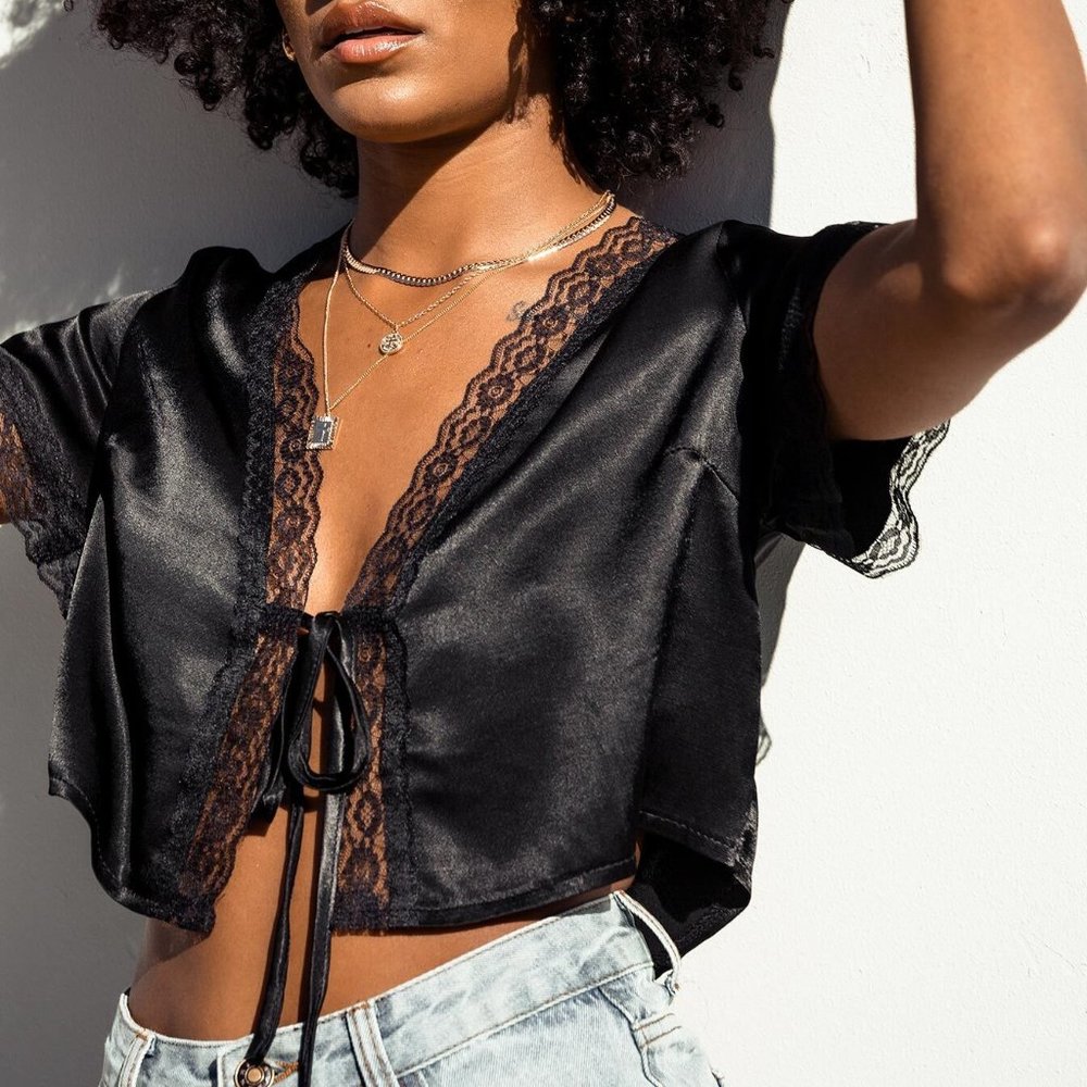 Princess Polly Vintage Tie Up Top